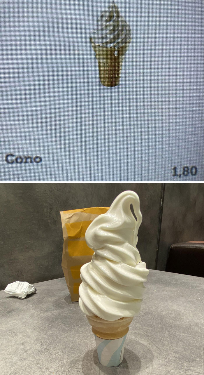 Mucho mejor que en la imagen. En Venecia ayer