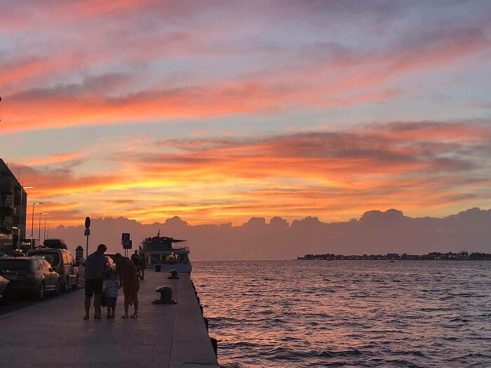 Sunset In Zadar, Croatia
