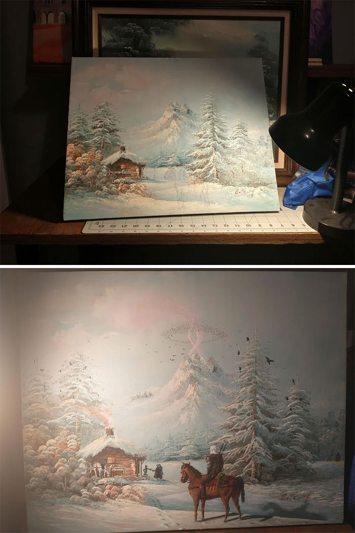 $3.00 Painting Is Now A Foreshadowed Witcher Contract. Still Feels Like It Needs Something Though