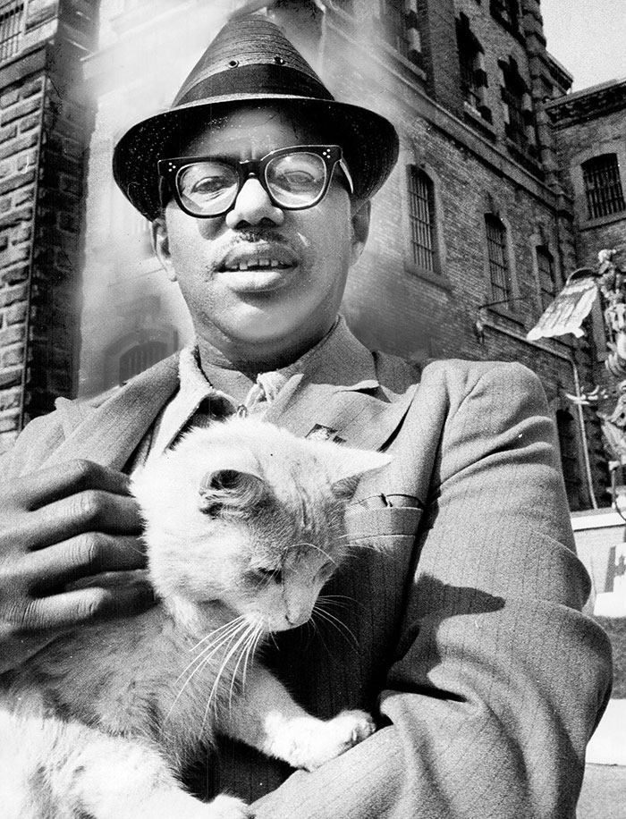 My Grandfather With His Cat In The 1970s, Toronto