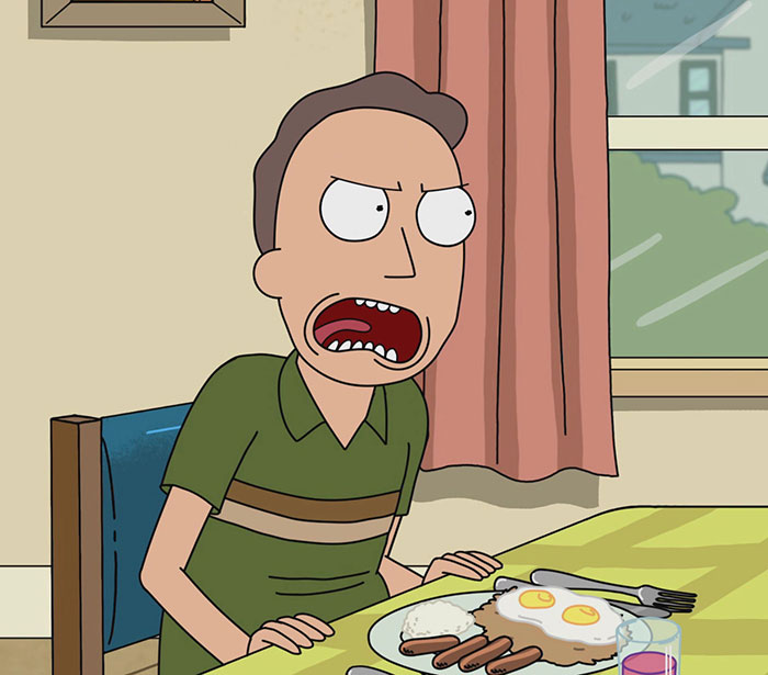 Jerry wearing green shirt