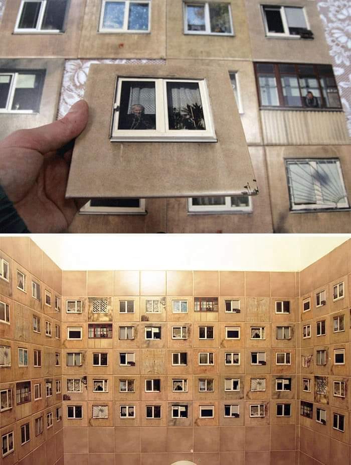 These Bathroom Tiles. Like Being Watched All The Time Lithuanian Design Studio Gyva Grafika