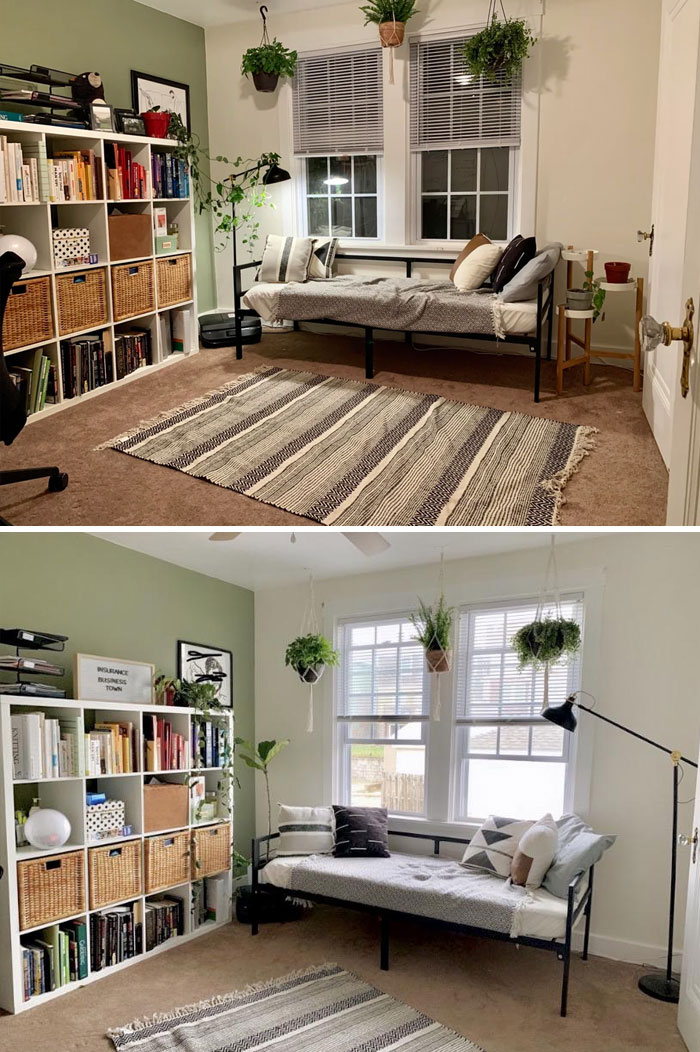 Moved The Lamp, Moved Some Art, Got Dropped Plant Hangers. This Sub Helped Me Spend Only $13 To Help Balance Out This Room. Thanks Again Dmr !