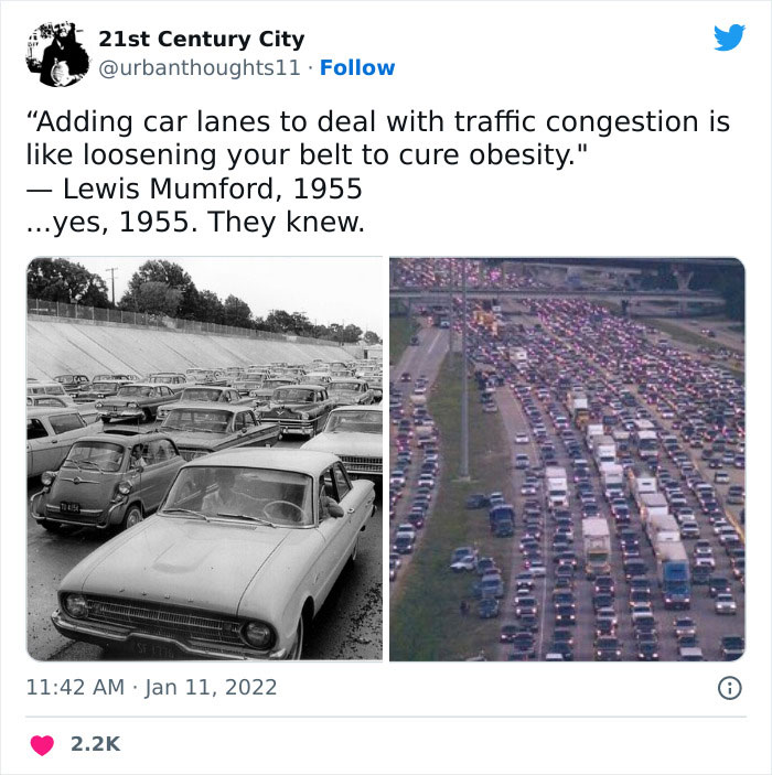 Over 70 Years Later And We Still Widen Roads