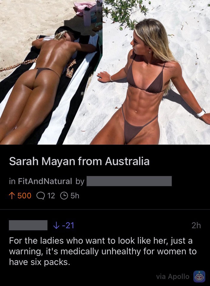 It’s Unhealthy For Women To Have 6 Packs