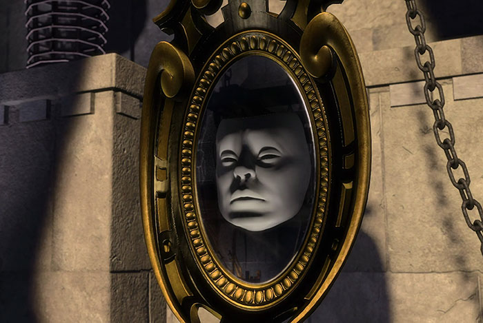 Magic Mirror character from Shrek speaking with a mystical frame, related to iconic Shrek quotes from the deep swamp.