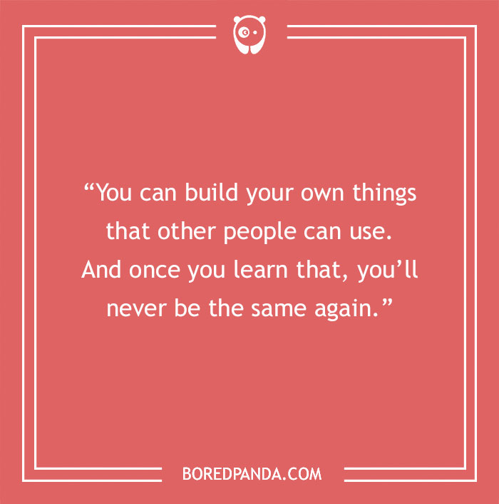 Steve Jobs quote about create