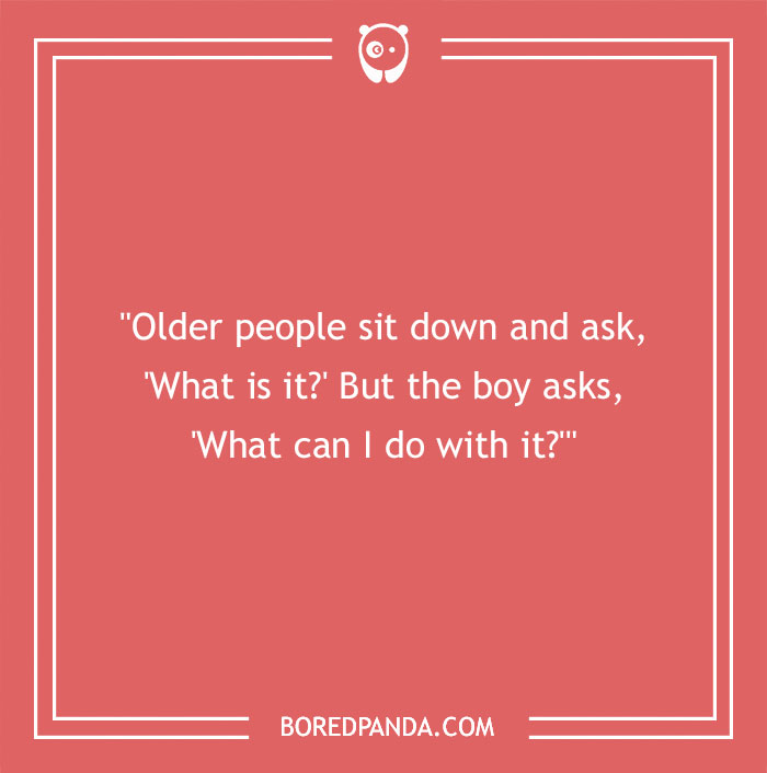 Steve Jobs quote about old and young