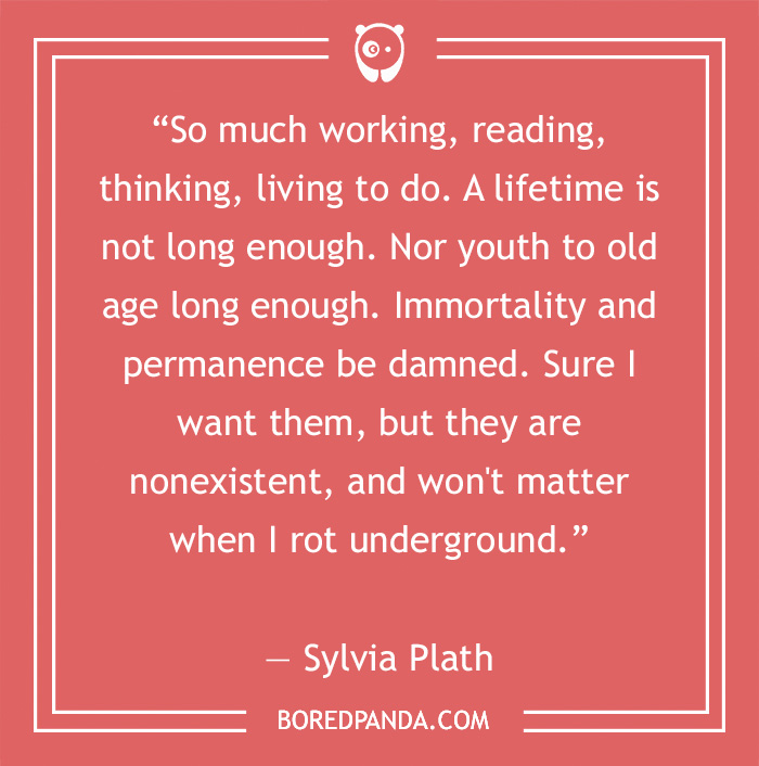 Sylvia Plath quote on death 