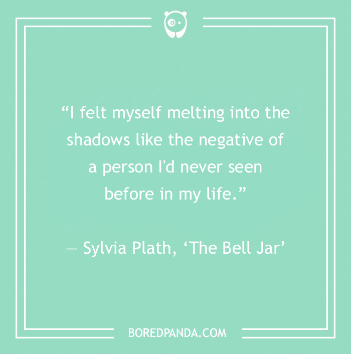 Sylvia Plath quote on depression 