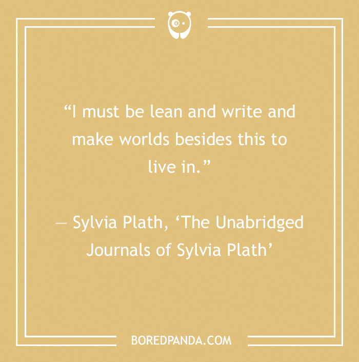 Sylvia Plath quote on depression 