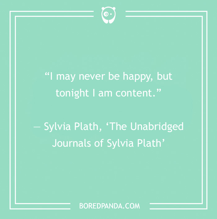 Sylvia Plath quote on depression 