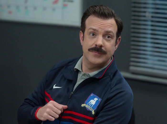 Ted Lasso wearing sport outfit