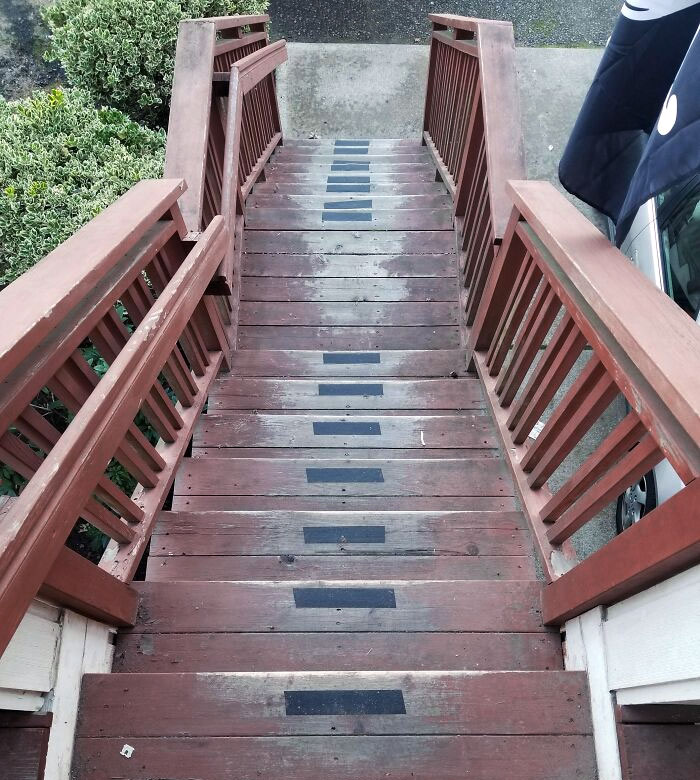 Asked Our Landlord For Some Tread On Our Stairs