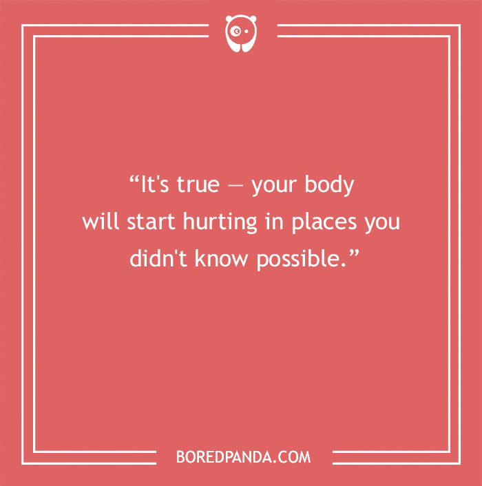 Text joke about turning 30, highlighting unexpected body aches on a red background. - 29