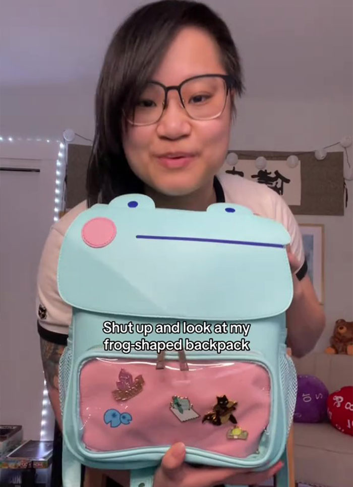 Creator Sparks Massive Debate Over Adults Wearing Backpacks
