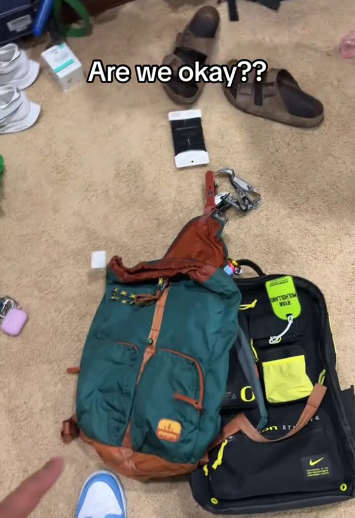 Creator Sparks Massive Debate Over Adults Wearing Backpacks