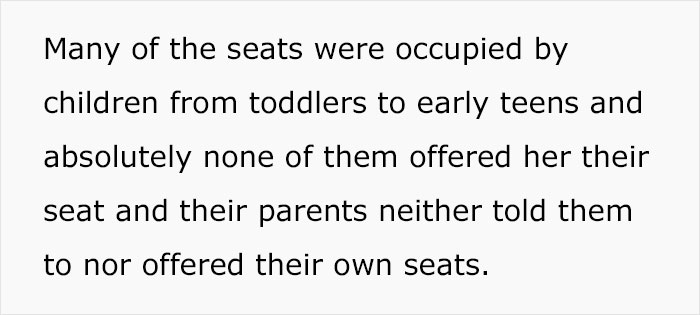 Woman Complains None Of The Kids On A Bus Offered Their Seat To An Elderly Passenger, Gets Perspective