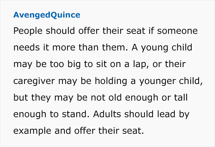 Woman Complains None Of The Kids On A Bus Offered Their Seat To An Elderly Passenger, Gets Perspective