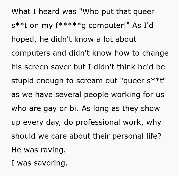 "No One Asked Me Who Put The Screen Saver On His Desk": Smug Supervisor Almost Gets Fired After An Employee Takes Petty Revenge
