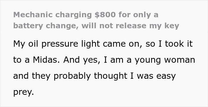 Mechanic Tries To Scam Young Woman, Realizes He&rsquo;s Messed With The Wrong Person