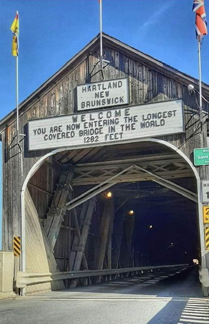 Go Canada! You’re Looking At The Longest Covered Bridge In The World!!