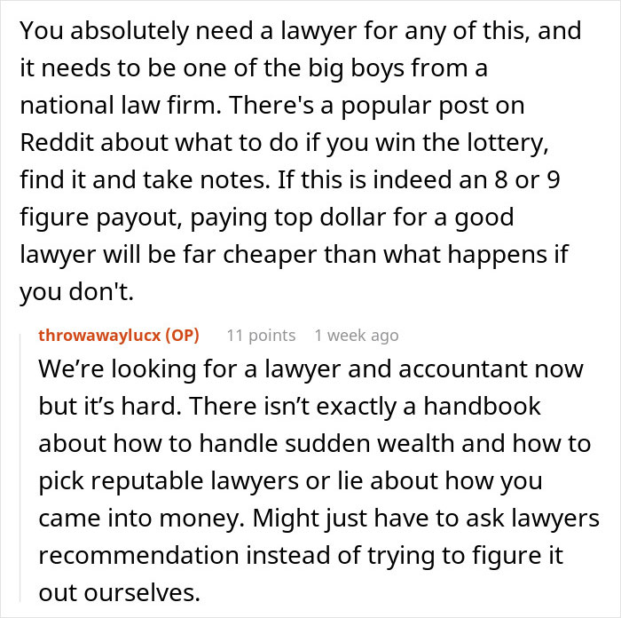 Woman Doesn't Want To Share Lottery Winnings With Husband's Friend, Gets Told To Stay Wary Woman Doesn't Want To Share Lottery Winnings With Husband's Friend, Gets Told To Stay Wary