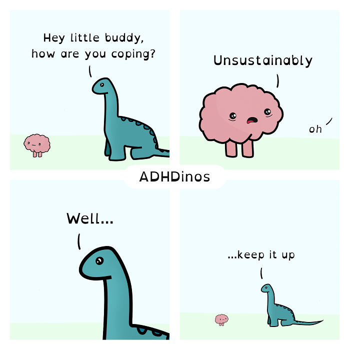 24 New Adhdinos Comics That Feel A Little Too Real