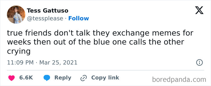 Friendship meme highlighting true friends exchanging memes until an emotional call.