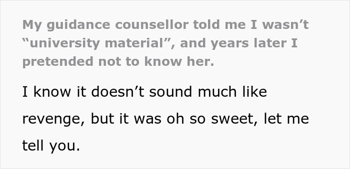 Guidance Counselor Is Shocked This Student Doesn't Recognize Her, But It's All Part Of Revenge