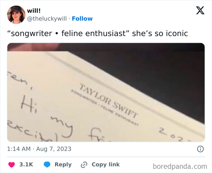 &ldquo;That&rsquo;s What Makes Her So Amazing&rdquo;: Taylor Swift&rsquo;s Seriously Nerdy Letterhead Is Going Viral