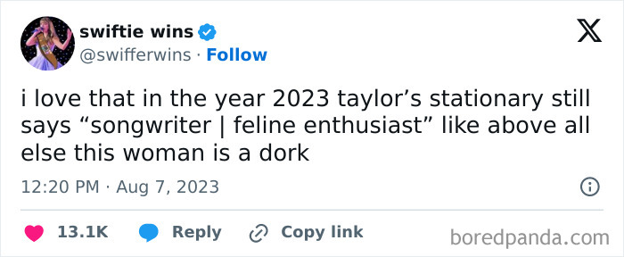 &ldquo;That&rsquo;s What Makes Her So Amazing&rdquo;: Taylor Swift&rsquo;s Seriously Nerdy Letterhead Is Going Viral