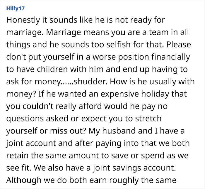&ldquo;Completely Separate&rdquo;: Woman Is Worried About Fianc&eacute;&rsquo;s Desire To Not Share Income