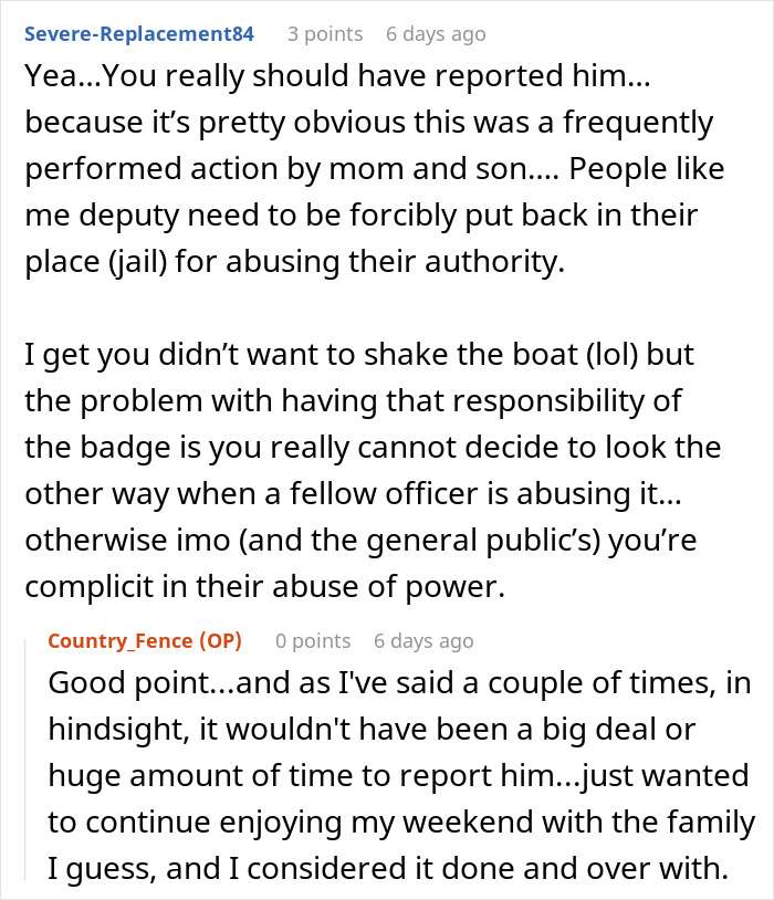 Deputy Sheriff Abuses Authority To Appease His Entitled Mom, Messes With The Wrong Person Deputy Sheriff Abuses Authority To Appease His Entitled Mom, Messes With The Wrong Person