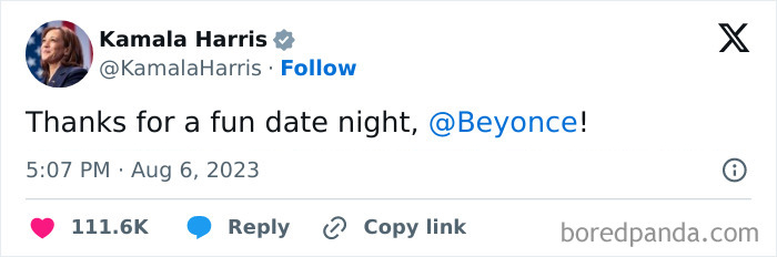 Vice President Kamala Harris Makes People React After Attending Beyoncé Show In A Gold Shirt Vice President Kamala Harris Makes People React After Attending Beyoncé Show In A Gold Shirt