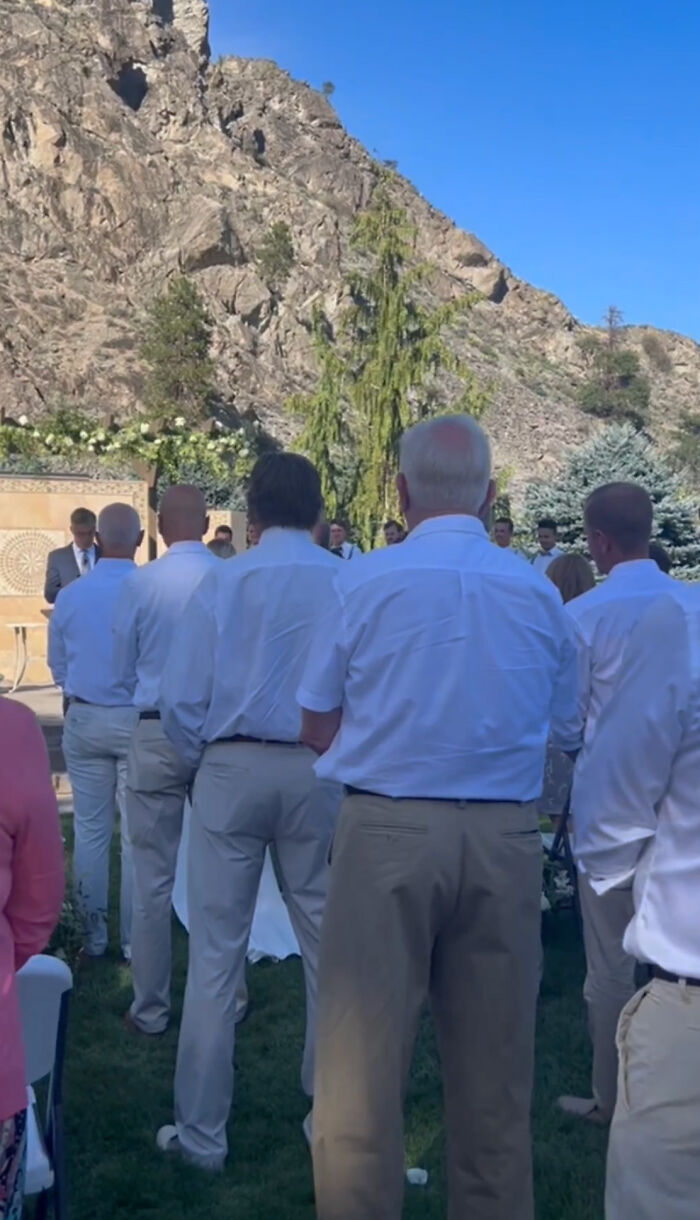 Bride Asks 15 Men That Helped Her Escape Abuse To Walk Her Down The Aisle