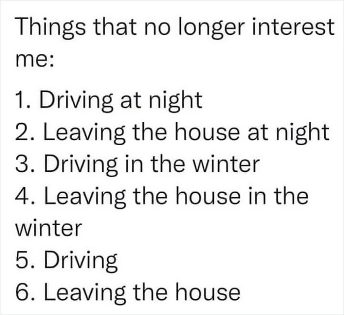 You Can Add Driving During The Day In Any Season, Really