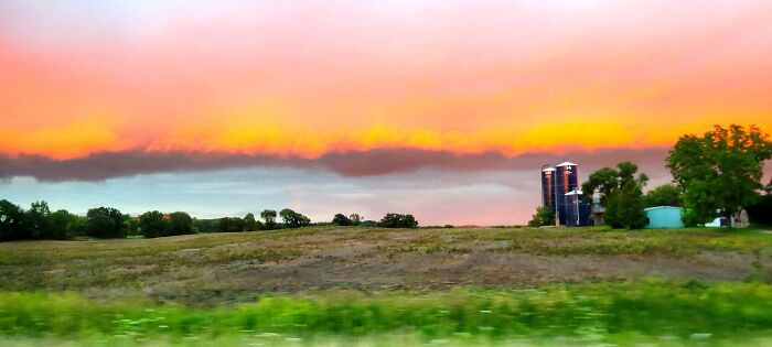 Shelf Cloud At Dusk - Wisconsin