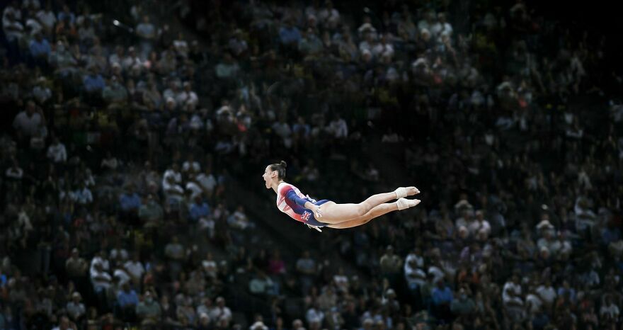 Gymnastics - Category Winner, Bronze: "Jennifer Gadirova In Full Flight" By Victor Joly