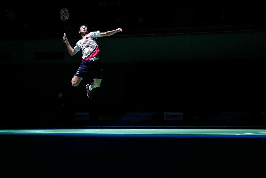 Racquet Sports - Category Winner, Silver: "Li Shifeng Smash" By Shi Tang