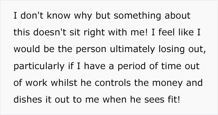 &ldquo;Completely Separate&rdquo;: Woman Is Worried About Fianc&eacute;&rsquo;s Desire To Not Share Income
