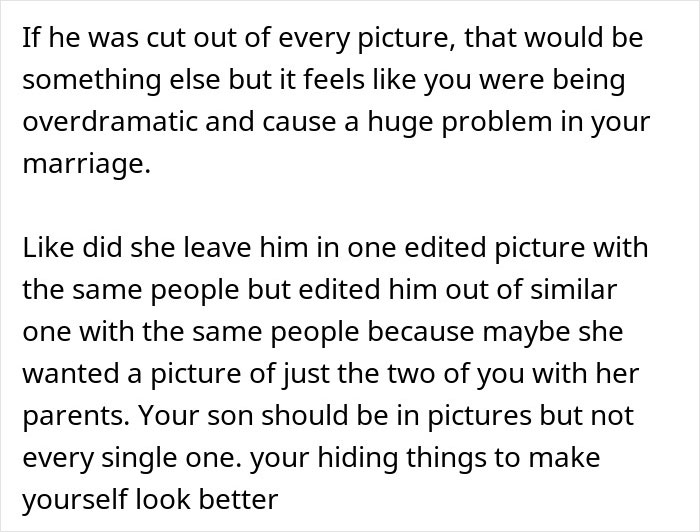 "She Hasn't Stopped Crying": Man Cancels Honeymoon After Wife Edited His Son Out Of Wedding Pics