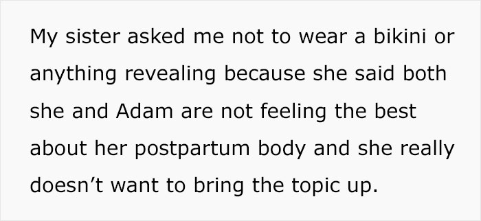 Woman Demands Sister Cover Up Her Bikini, Throws A Fit When She Refuses