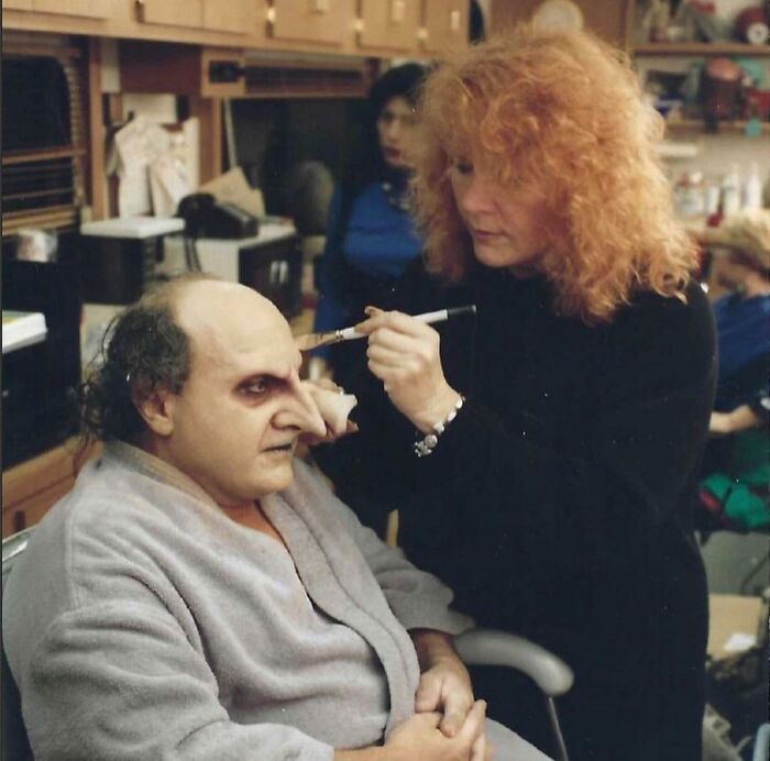 Danny Devito Getting Ready For Batman Returns In 1992