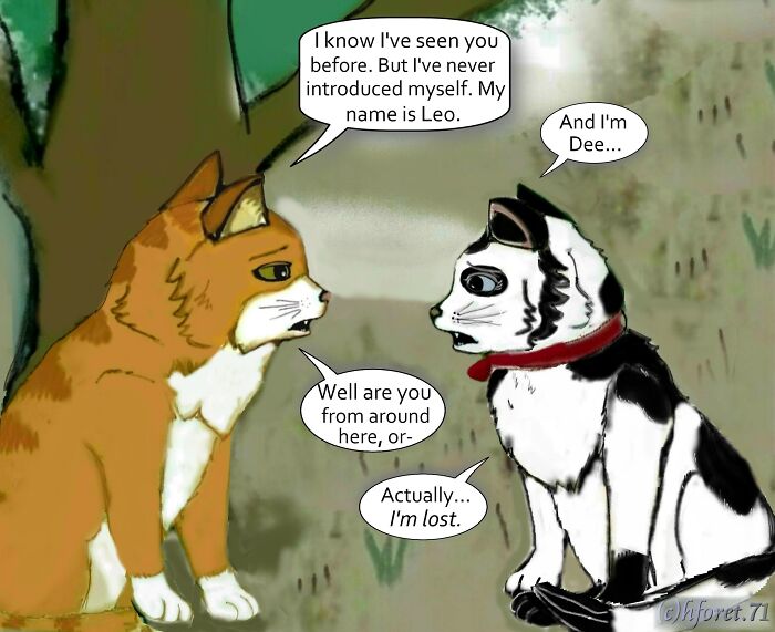 My Illustrated Comic Series Called "Dees Story..."