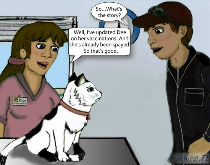 My Illustrated Comic Series Called "Dees Story..."