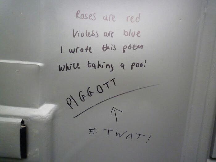 Las rosas son rojas, las violetas azules, escribí este poema mientras hacía caca