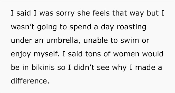 Woman Demands Sister Cover Up Her Bikini, Throws A Fit When She Refuses