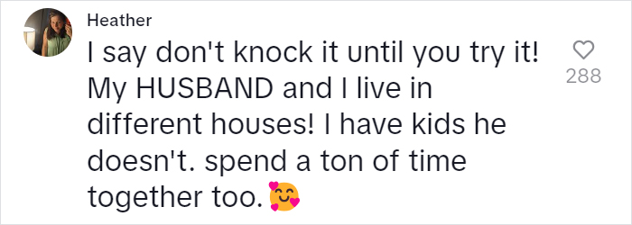 Woman Breaks Down Her Unconventional Living Arrangement With Her Partner, And People Have Thoughts