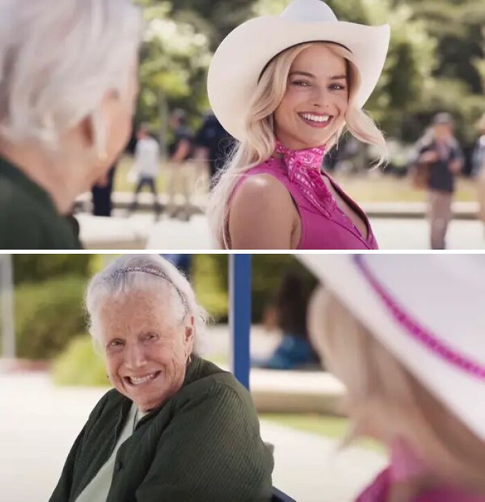 The Older Woman That Barbie Says Is Beautiful Is Costume Designer Ann Roth, Who Has Been Nominated For Five Academy Awards For Best Costume Design